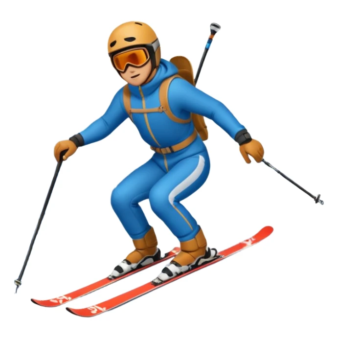 man skiing on aspen mountain sticker