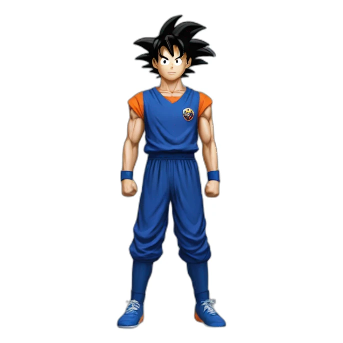 Goku dressed as Ronaldo sticker
