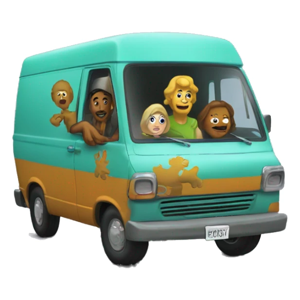 Scooby and the meddling kids van sticker