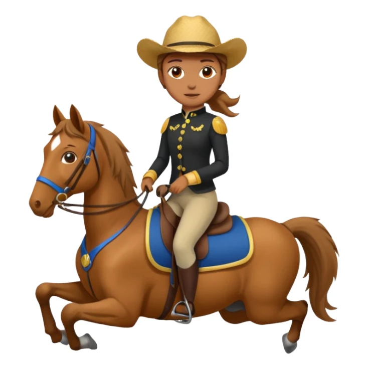 Person on a horas sticker