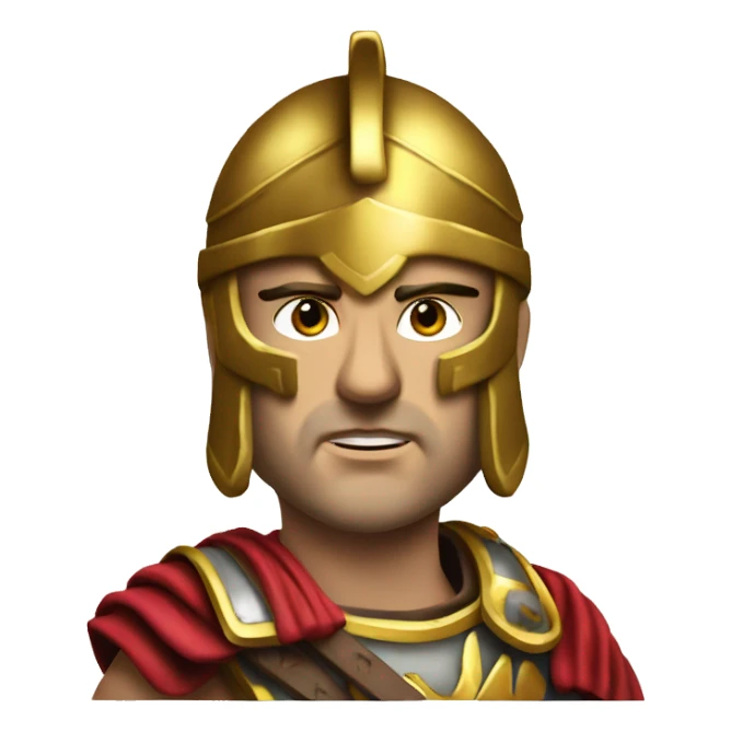 Achilles head warrior roman centurion sticker