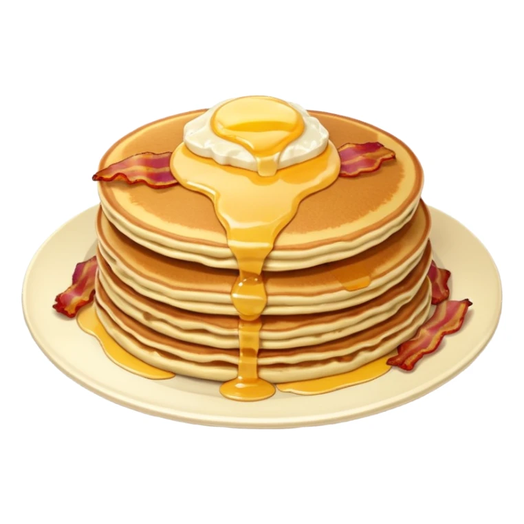 American breakfast sticker