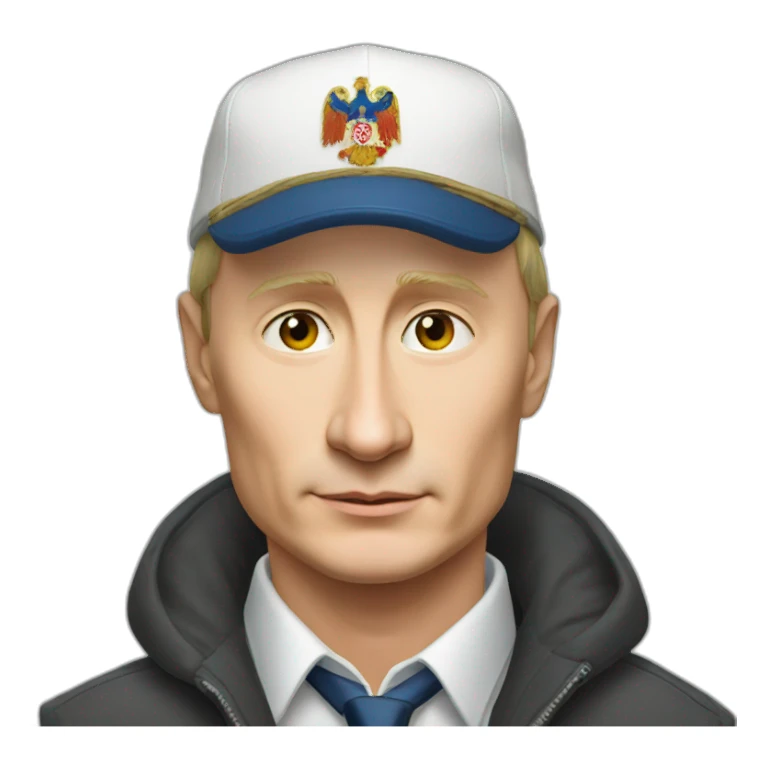 vladimir putin in cap sticker