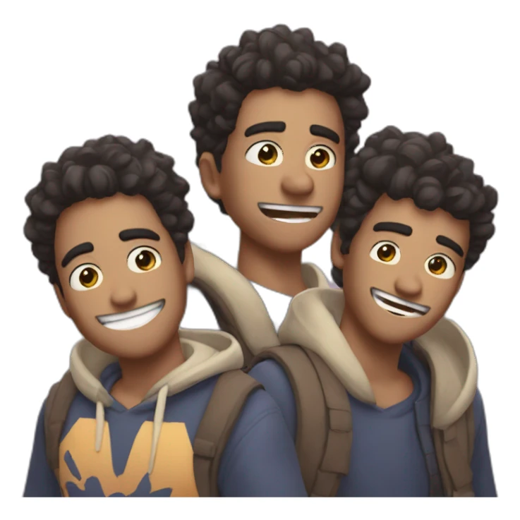 3 dudes on discord sticker