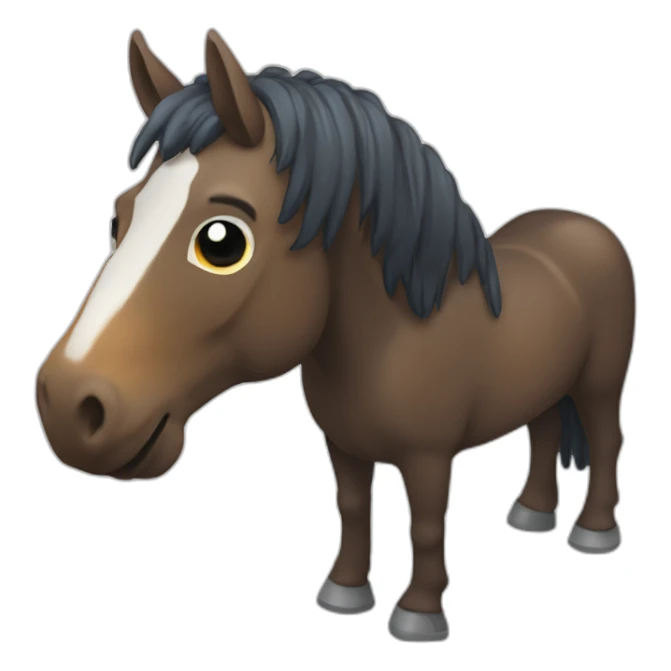 Cheval qui bois une bières sticker