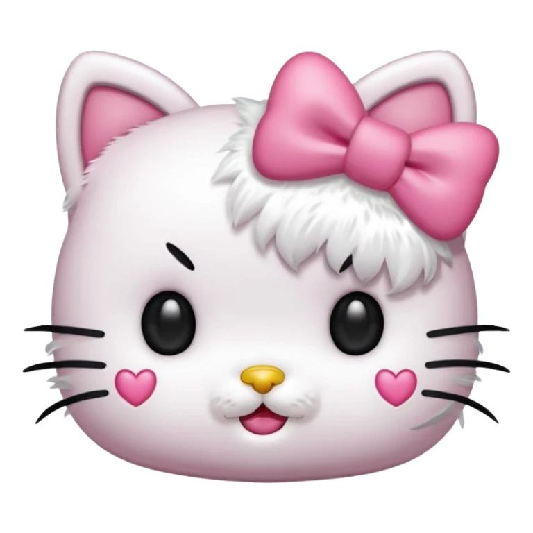 Hello Kitty winking with heart eyes sticker