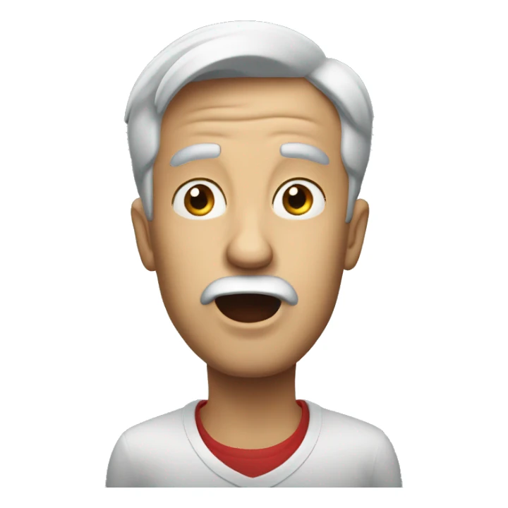 Englishman have a surprised  sticker