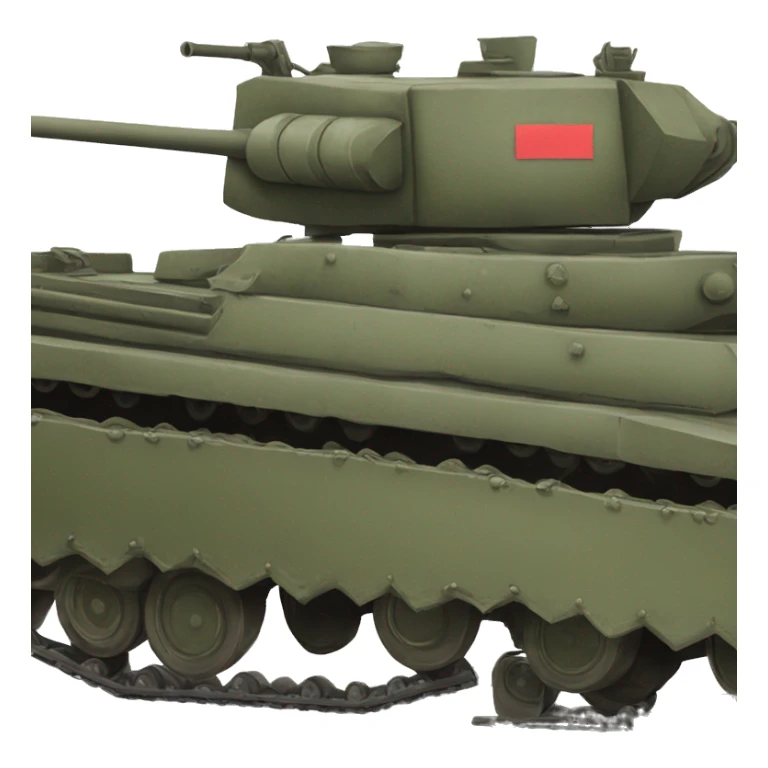 Russian tank 1990 in profile sticker