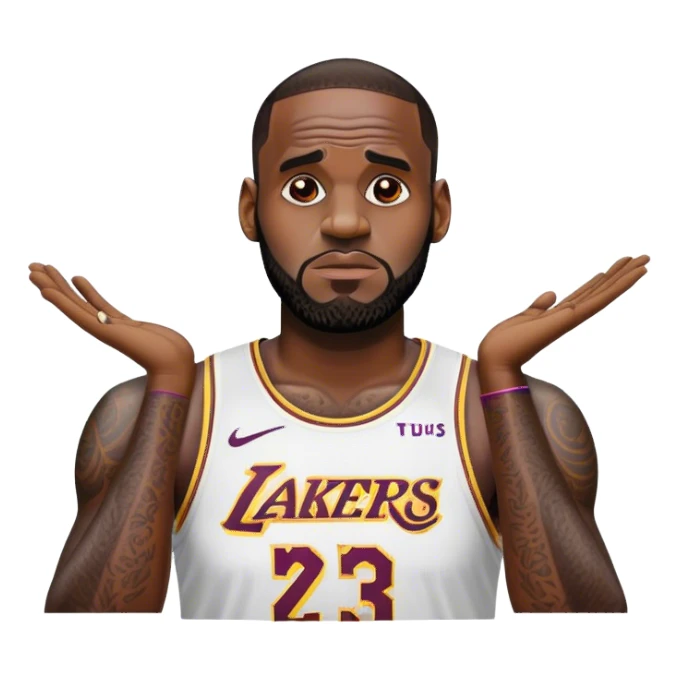 lebron jame begging  sticker