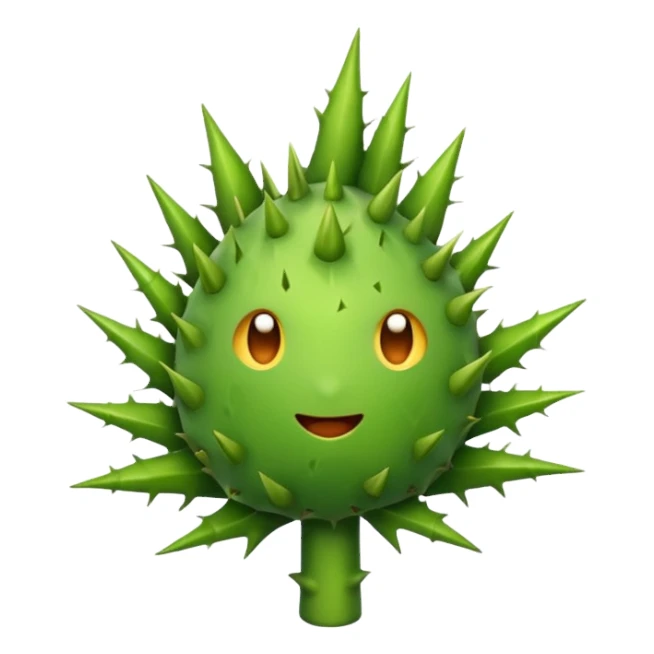 an emoji with a thorn sticker