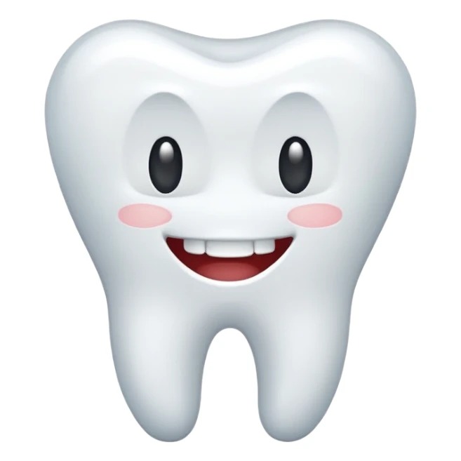 single tooth simple clean sticker