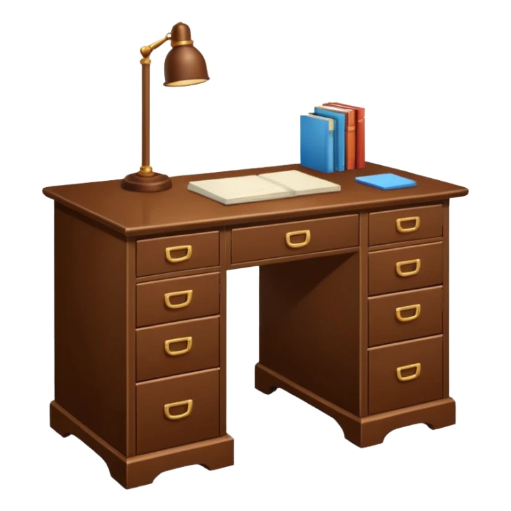 Writing desk sticker
