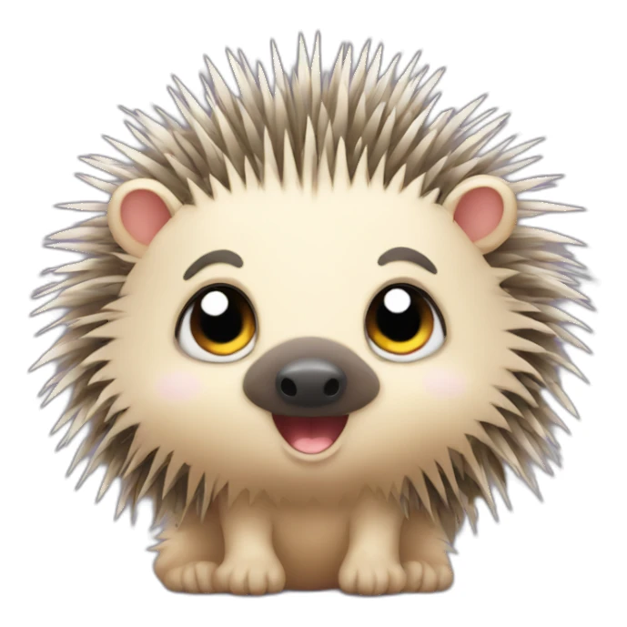 cute porcupine sticker