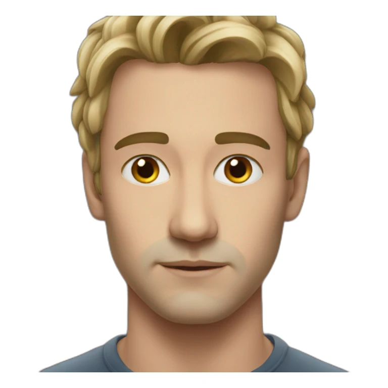 solo gaze portrait sticker