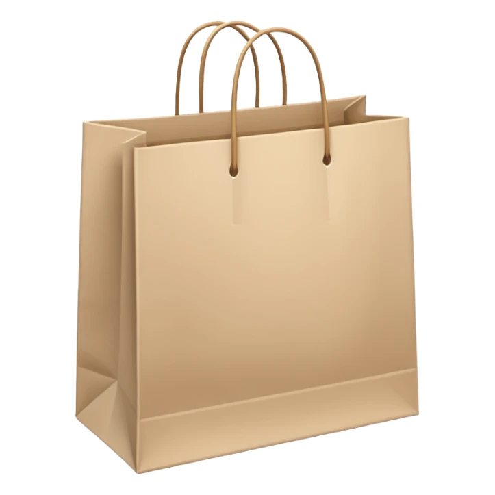 Light beige shopping bags sticker