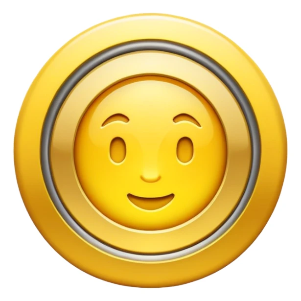 100% icon in glowing yellow sticker