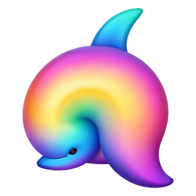 Colorful gradient creature  sticker