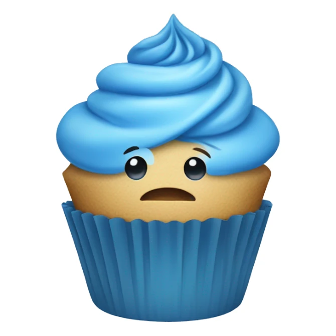 Blue Cupcake  sticker