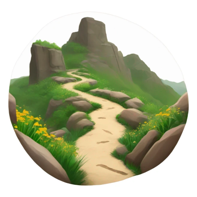 hiking trail sticker