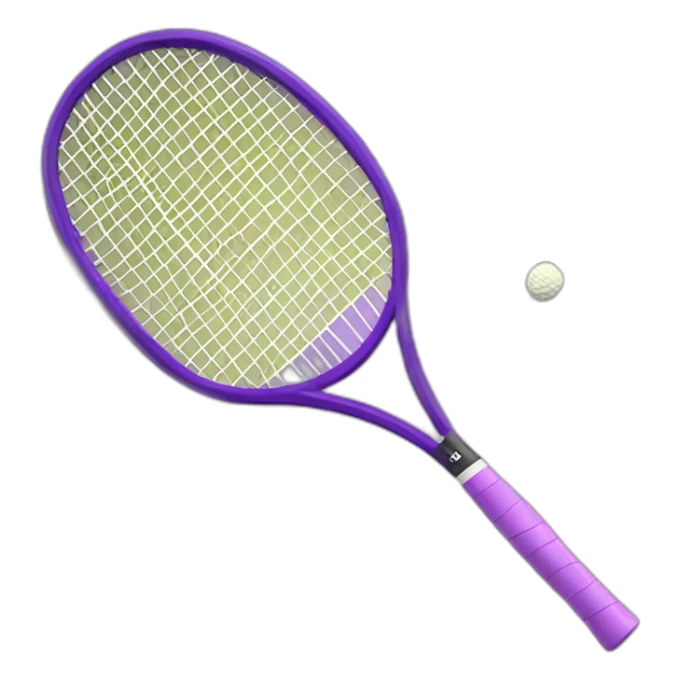 Raquette de badminton violette sticker