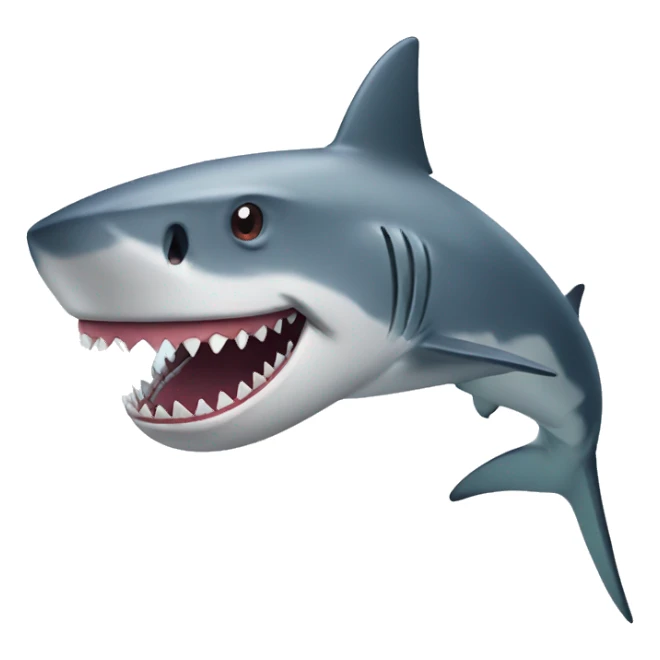 shark with makup sticker