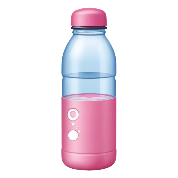 water bottle pink brand sticker