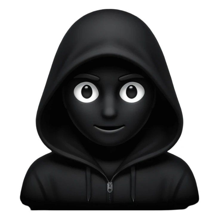 Shadowy figure all blacked out sticker