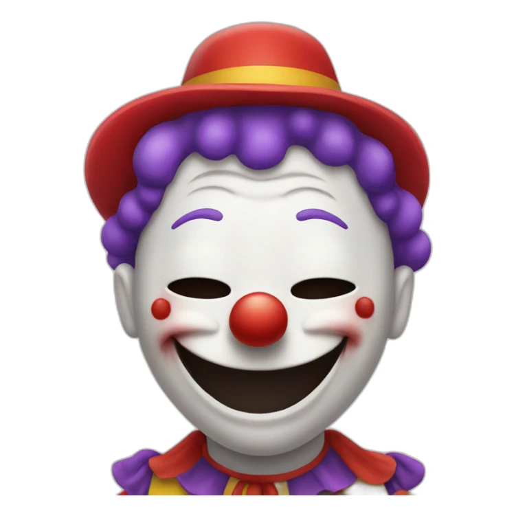 smily clown dead inside sticker