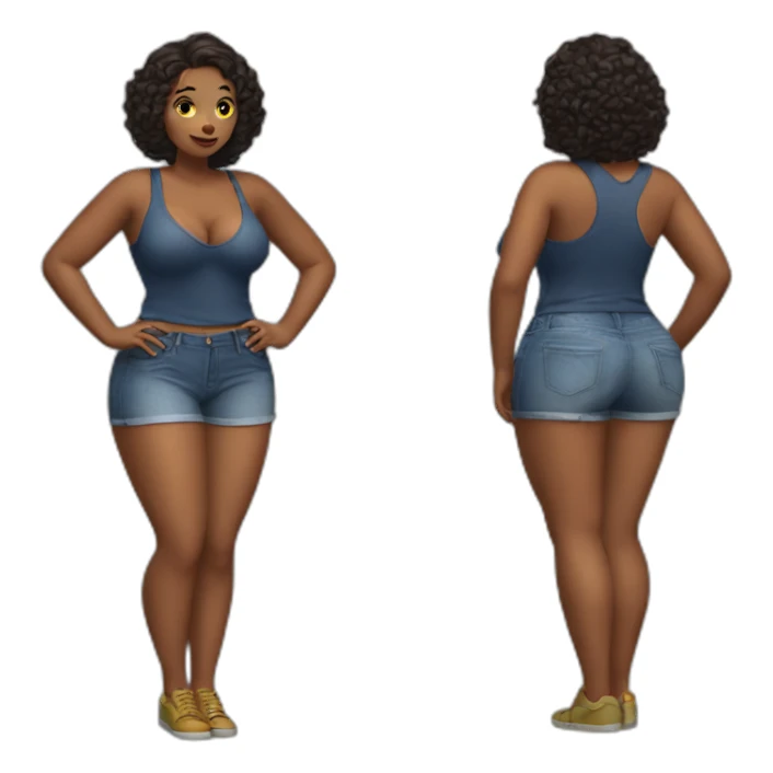 voluptuous girl dressing sticker