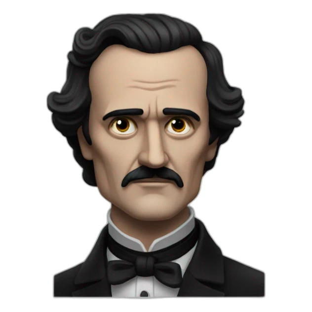 edgar allan poe from altered carbon sticker