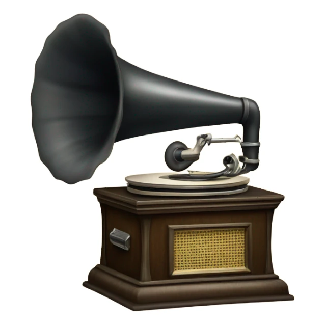 vintage phonograph sticker