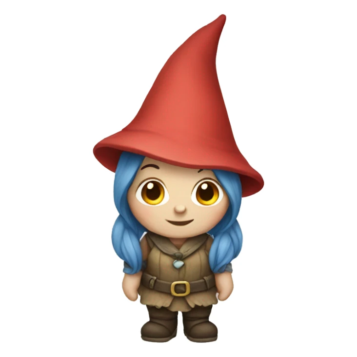 Female gnome sticker
