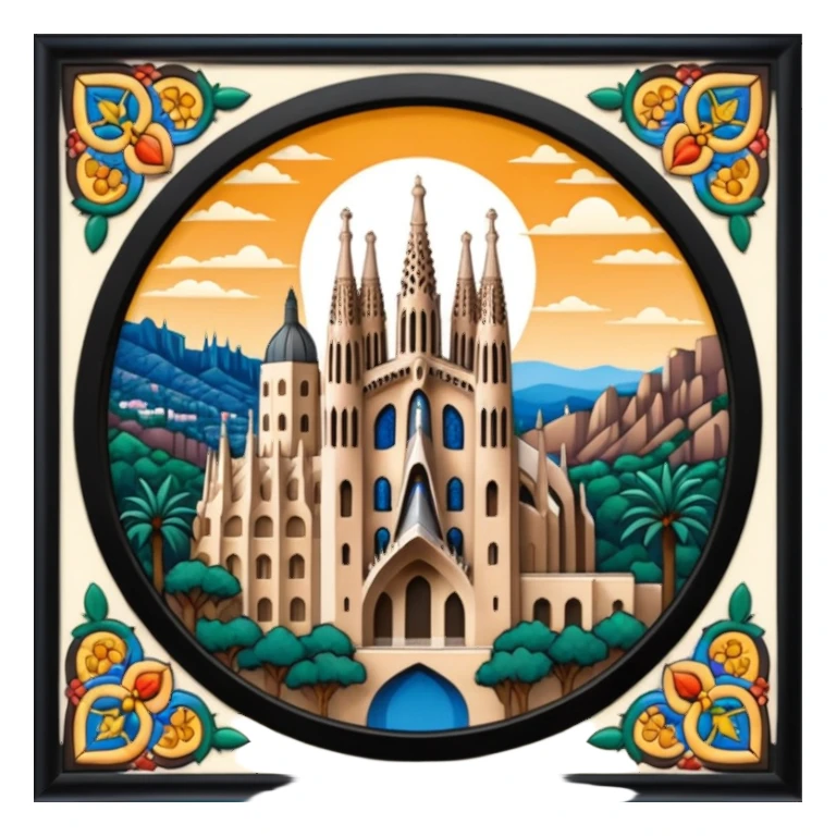 spanish landmarks sticker