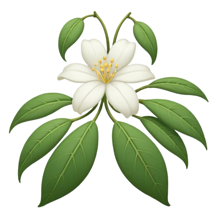 wilted jasmine emoji sticker