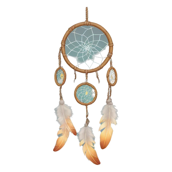 a hanging dreamcatcher  sticker