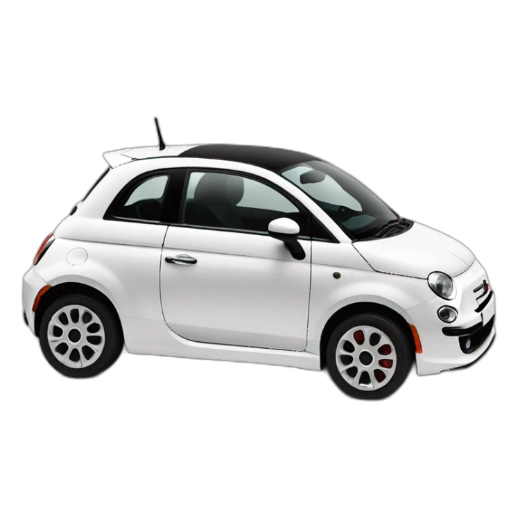 Fiat 500 2014 white sticker
