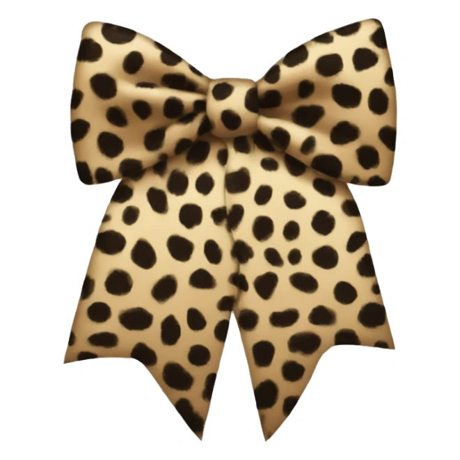 Leopard print bow on black cat sticker