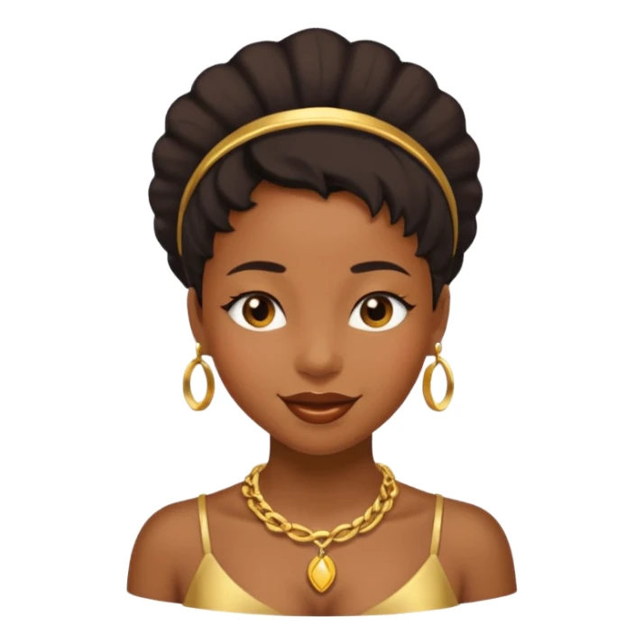 black girl, winking sticker