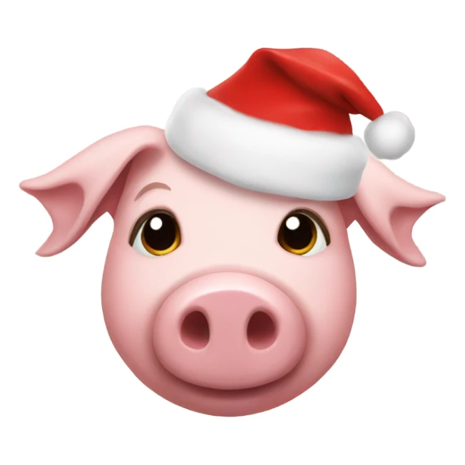 pig Christmas  sticker