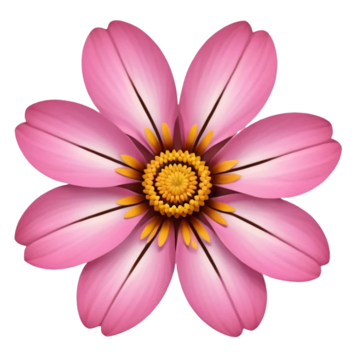 pink and brown flower sticker