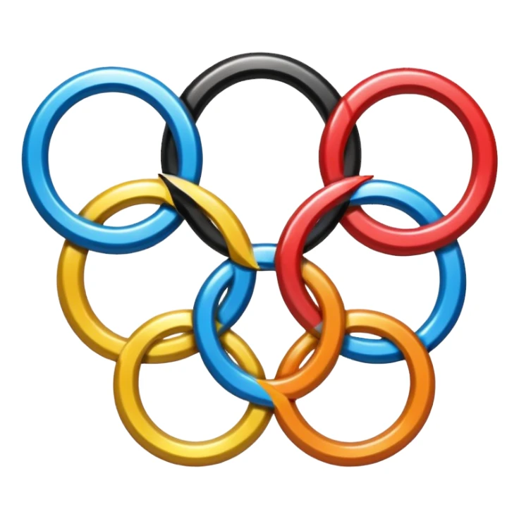 Olympic games rings sticker