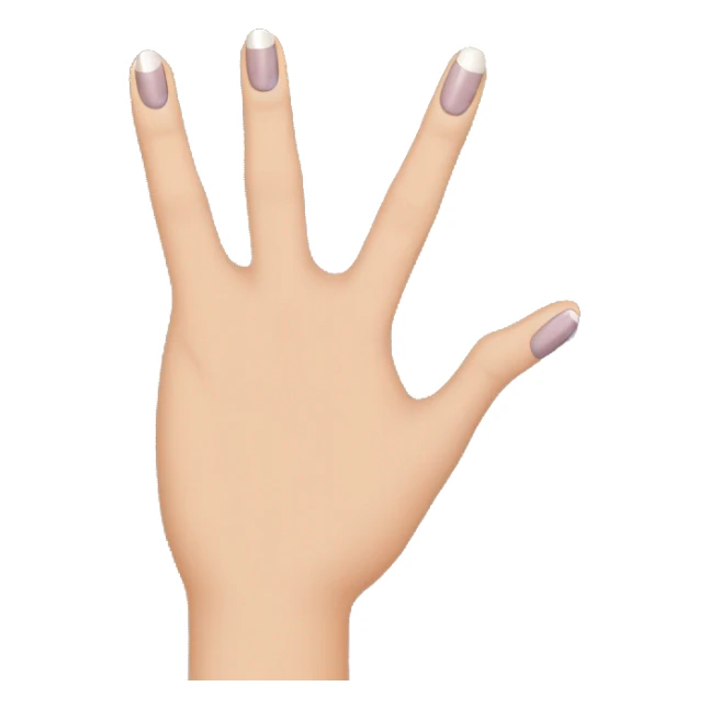 Middle finger nail polish sticker