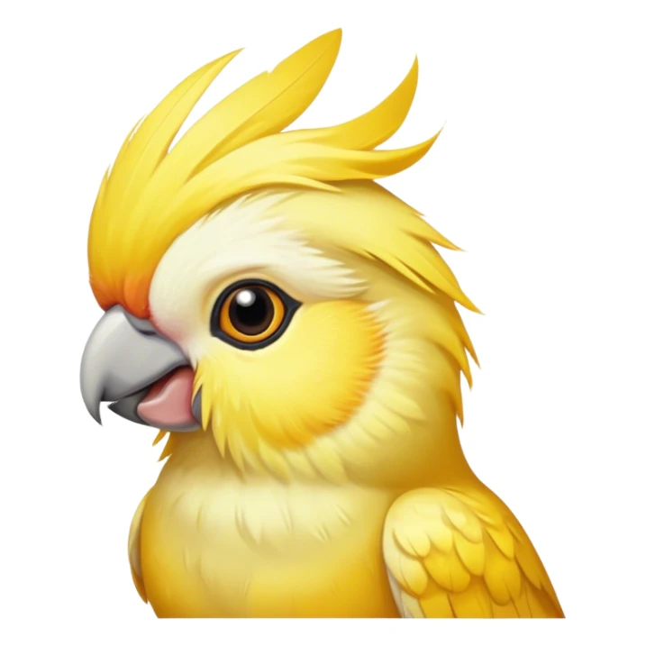 Yellow cockatiel sticker