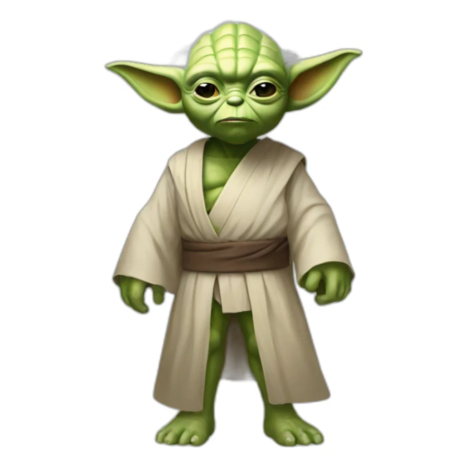 Star Wars yoda muscular sticker