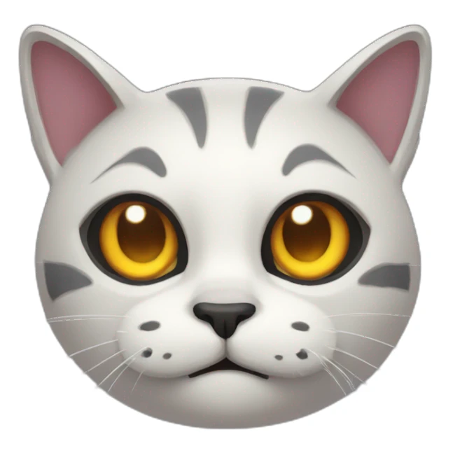 scary spooky cat sticker