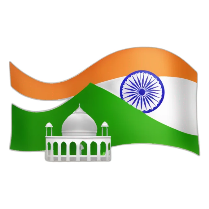 republic day india flag hosting it includes temple and mosque,chrurches sticker