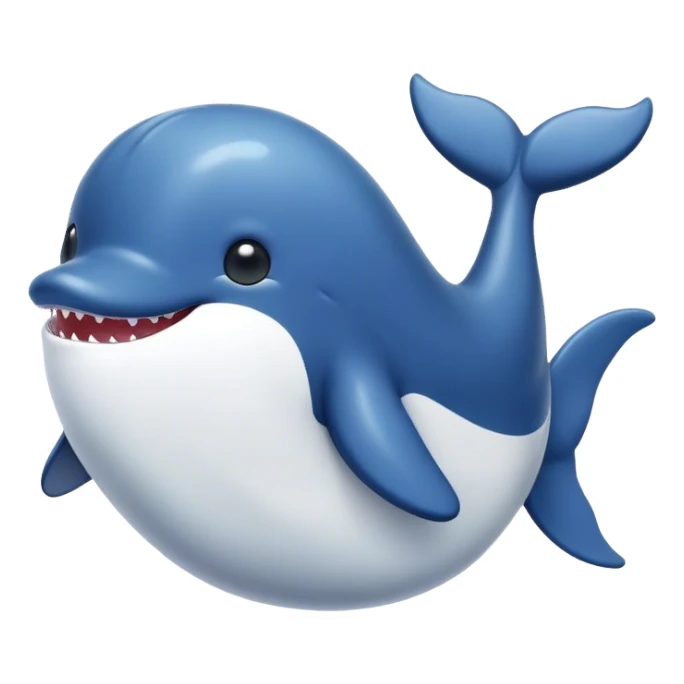 cat whale sticker