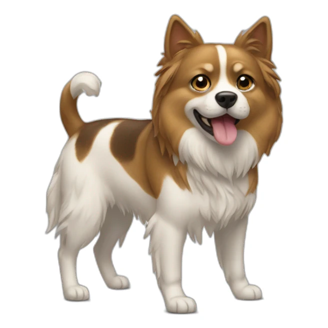 Chat sur chien sticker