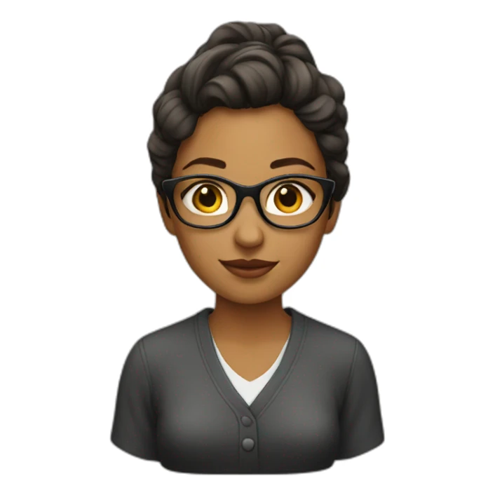 a young woman writer sticker