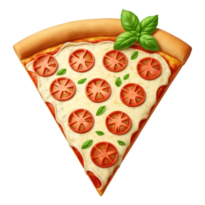 pizza Margherita slice (basil) sticker